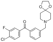 4-CHLORO-3'-[8-(1,4-DIOXA-8-AZASPIRO[4.5]DECYL)METHYL]-3-FLUOROBENZOPHENONE CAS#: 898761-95-0