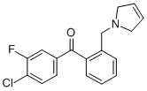 4-CHLORO-3-FLUORO-2'-(3-PYRROLINOMETHYL) BENZOPHENONE CAS#: 898763-41-2
