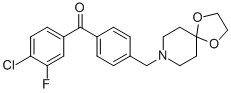 4-CHLORO-4'-[8-(1,4-DIOXA-8-AZASPIRO[4.5]DECYL)METHYL]-3-FLUOROBENZOPHENONE CAS#: 898758-02-6