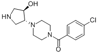 (4-CHLORO-PHENYL)-[4-((3R,4R)-4-HYDROXY-PYRROLIDIN-3-YL)-PIPERAZIN-1-YL]-METHANONE CAS#: 897651-93-3