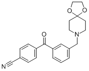 4'-CYANO-3-[8-(1,4-DIOXA-8-AZASPIRO[4.5]DECYL)METHYL]BENZOPHENONE CAS#: 898761-53-0