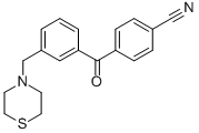 4'-CYANO-3-THIOMORPHOLINOMETHYL BENZOPHENONE CAS#: 898762-88-4
