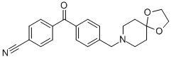 4-CYANO-4'-[8-(1,4-DIOXA-8-AZASPIRO[4.5]DECYL)METHYL]BENZOPHENONE CAS#: 898757-64-7
