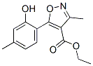 4-Isoxazolecarboxylicacid,5-(2-hydroxy-4-methylphenyl)-3-methyl-,ethylester(9CI) CAS#: 92397-22-3