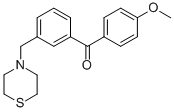 4'-METHOXY-3-THIOMORPHOLINOMETHYL BENZOPHENONE CAS#: 898762-82-8