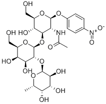 4-Nitrophenyl2-acetamido-2-deoxy-3-O-[2-O-(a-L-fucopyranosyl)-b-D-galactopyranosyl]-b-D-glucopyranoside CAS#: 93496-53-8
