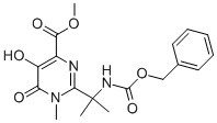 4-PYRIMIDINECARBOXYLIC ACID, 1,6-DIHYDRO-5-HYDROXY-1-METHYL-2-[1-METHYL-1-[[(PHENYLMETHOXY)CARBONYL]AMINO]ETHYL]-6-OXO-, METHYL ESTER CAS#: 888504-27-6