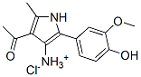 [4-acetyl-2-(4-hydroxy-3-methoxy-phenyl)-5-methyl-1H-pyrrol-3-yl]azani um chloride CAS#: 91481-26-4