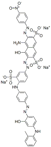 4-amino-5-hydroxy-6-[[4-[[4-[[2-hydroxy-4-[(o-tolyl)amino]phenyl]azo]phenyl]amino]-3-sulphophenyl]azo]-3-[(4-nitrophenyl)azo]naphthalene-2,7-disulphonic acid, sodium salt CAS#: 94200-88-1