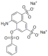 4-amino-5-[(phenylsulphonyl)oxy]naphthalene-1,7-disulphonic acid, sodium salt CAS#: 94232-33-4