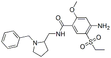 4-amino-N-[(1-benzyl-2-pyrrolidinyl)methyl]-5-(ethylsulphonyl)-2-methoxybenzamide CAS#: 93839-84-0