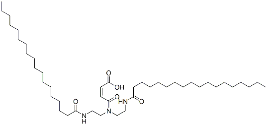 4-[bis[2-[(1-oxooctadecyl)amino]ethyl]amino]-4-oxoisocrotonic acid CAS#: 94134-72-2