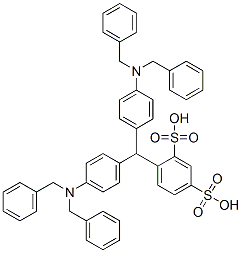 4-[bis[4-[bis(phenylmethyl)amino]phenyl]methyl]benzene-1,3-disulphonic acid CAS#: 93982-50-4