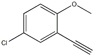 4-chloro-2-ethynyl-1-methoxybenzene CAS#: 95186-47-3