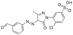4-chloro-3-[4-[(3-formylphenyl)azo]-4,5-dihydro-3-methyl-5-oxo-1H-pyrazol-1-yl]benzenesulphonic acid CAS#: 93778-49-5