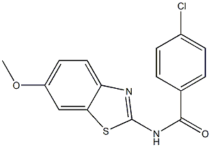 4-chloro-N-(6-methoxybenzo[d]thiazol-2-yl)benzamide CAS#: 91506-72-8