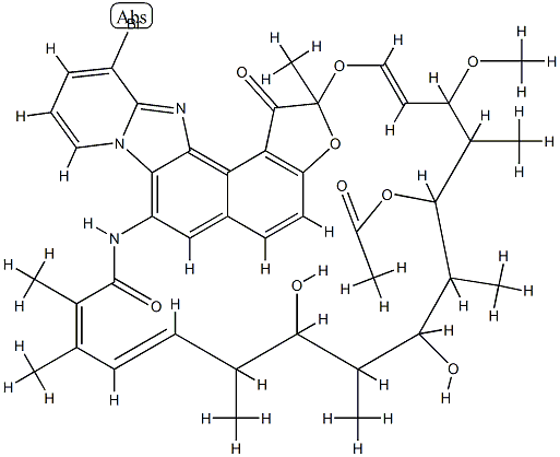 4-deoxy-3'-bromopyrido(1',2'-1,2)imidazo(5,4-c)rifamycin S CAS#: 95360-35-3