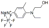 4-[ethyl(2-hydroxyethyl)amino]-3-methylbenzenediazonium hexafluorophosphate CAS#: 94349-46-9