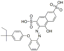 4-hydroxy-3-[[2-[4-(tert-pentyl)phenoxy]phenyl]azo]naphthalene-2,7-disulphonic acid CAS#: 93804-35-4