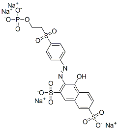 4-hydroxy-3-[[4-[[2-(phosphonooxy)ethyl]sulphonyl]phenyl]azo]naphthalene-2,7-disulphonic acid, sodium salt CAS#: 94109-39-4