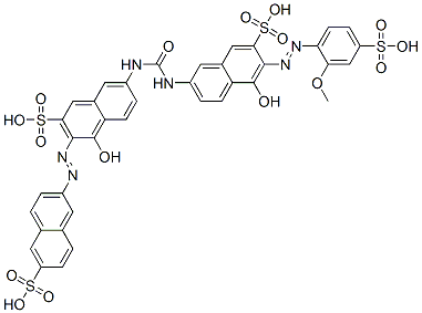 4-hydroxy-7-[[[[5-hydroxy-6-[(2-methoxy-4-sulphophenyl)azo]-7-sulpho-2-naphthyl]amino]carbonyl]amino]-3-[(6-sulpho-2-naphthyl)azo]naphthalene-2-sulphonic acid CAS#: 94022-36-3