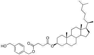 4-(hydroxymethyl)benzyl-3 beta-cholestanyl succinate CAS#: 91177-68-3