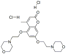4-methyl-5,7-bis(2-morpholinoethoxy)-2-benzopyrone dihydrochloride CAS#: 94110-07-3
