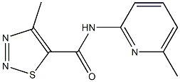 4-methyl-N-(6-methylpyridin-2-yl)-1,2,3-thiadiazole-5-carboxamide CAS#: 898519-89-6