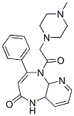 4-phenyl-2-oxo-5-(2-(4-methylpiperazin-1-yl)acetyl)-1H-tetrahydropyrido(2,3-b)(1,4-)diazepine CAS#: 90059-59-9