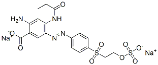 4-(propionylamino)-5-[[4-[[2-(sulphooxy)ethyl]sulphonyl]phenyl]azo]anthranilic acid, sodium salt CAS#: 94158-86-8