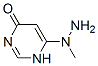 4(1H)-Pyrimidinone, 6-(1-methylhydrazino)- (9CI) CAS#: 94295-29-1