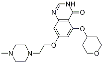 4(3H)-Quinazolinone, 7-[2-(4-Methyl-1-piperazinyl)ethoxy]-5-[(tetrahydro-2H-pyran-4-yl)oxy]- CAS#: 893428-67-6