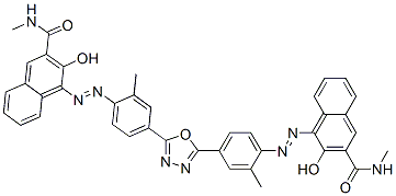 4,4'-[1,3,4-oxadiazole-2,5-diylbis[(2-methyl-4,1-phenylene)azo]]bis[3-hydroxy-N-methylnaphthalene-2-carboxamide] CAS#: 90427-30-8