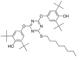 4,4'-[[6-(octylthio)-1,3,5-triazine-2,4-diyl]bis(oxy)]bis[2,6-di-tert-butylphenol] CAS#: 992-55-2