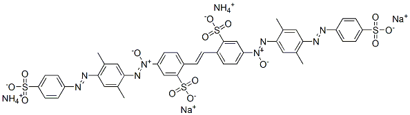 4,4'-bis[[2,5-dimethyl-4-[(4-sulphophenyl)azo]phenyl]-N,N,O-azoxy]stilbene-2,2'-disulphonic acid, ammonium sodium salt CAS#: 93904-54-2