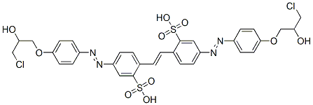 4,4'-bis[[4-(3-chloro-2-hydroxypropoxy)phenyl]azo]stilbene-2,2'-disulphonic acid CAS#: 94042-70-3