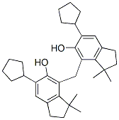 4,4'-methylenebis[6-cyclopentyl-3,3-dimethylindan-5-ol] CAS#: 93892-44-5