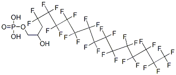 4,4,5,5,6,6,7,7,8,8,9,9,10,10,11,11,12,12,13,13,14,14,15,15,16,16,17,17,17-nonacosafluoro-2-hydroxyheptadecyl dihydrogen phosphate CAS#: 94200-43-8
