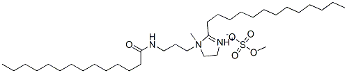 4,5-dihydro-1-methyl-1-[3-[(1-oxotetradecyl)amino]propyl]-2-tridecyl-1H-imidazolium methyl sulphate CAS#: 93966-56-4