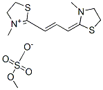 4,5-dihydro-3-methyl-2-[3-(3-methylthiazolidin-2-ylidene)prop-1-enyl]thiazolium methyl sulphate CAS#: 93839-22-6