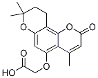 [(4,8,8-Trimethyl-2-oxo-9,10-dihydro-2H,8H-pyrano[2,3-f]chromen-5-yl)oxy]acetic acid CAS#: 888027-28-9