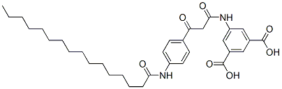 5-[[1,3-dioxo-3-[4-[(1-oxohexadecyl)amino]phenyl]propyl]amino]isophthalic acid CAS#: 94386-43-3