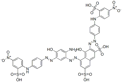 5-[[2-amino-4-hydroxy-5-[[4-[(4-nitro-2-sulphophenyl)amino]phenyl]azo]phenyl]azo]-4-hydroxy-3-[[4-[(4-nitro-2-sulphophenyl)amino]phenyl]azo]naphthalene-2,7-disulphonic acid CAS#: 94021-34-8