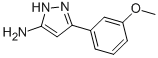 5-(3-METHOXY-PHENYL)-2H-PYRAZOL-3-YLAMINE CAS#: 96799-04-1