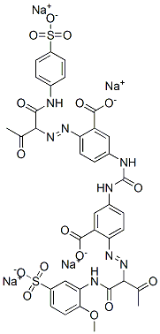 5-[[[3-carboxy-4-[[1-[(2-methoxy-5-sulphoanilino)carbonyl]-2-oxopropyl]azo]anilino]carbonyl]amino]-2-[[2-oxo-1-[(4-sulphoanilino)carbonyl]propyl]azo]benzoic acid, sodium salt CAS#: 94159-73-6