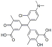 5-[(3-carboxy-5-methyl-4-oxo-2,5-cyclohexadien-1-ylidene)[2-chloro-4-(dimethylamino)phenyl]methyl]-3-methylsalicylic acid CAS#: 93964-61-5