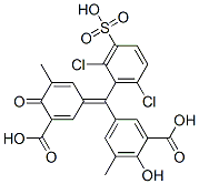 5-[(3-carboxy-5-methyl-4-oxo-2,5-cyclohexadien-1-ylidene)(2,6-dichlorosulphophenyl)methyl]-3-methylsalicylic acid CAS#: 94086-53-0