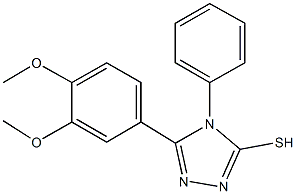 5-(3,4-Dimethoxy-phenyl)-4-phenyl-4H-[1,2,4]triazole-3-thiol CAS#: 91759-69-2