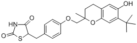 5-(4-(7-t-Butyl-6-hydroxy-2-methylchroman-2-ylmethoxy)benzyl)thiazolid ine-2,4-dione CAS#: 97323-07-4