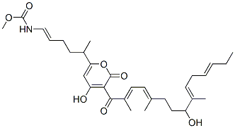 [5-[4-Hydroxy-3-(8-hydroxy-2,5,9-trimethyl-1-oxo-2,4,9,12-pentadecatetrenyl)-2-oxo-2H-pyran-6-yl]-1-hexenyl]carbamic acid methyl ester CAS#: 93195-33-6